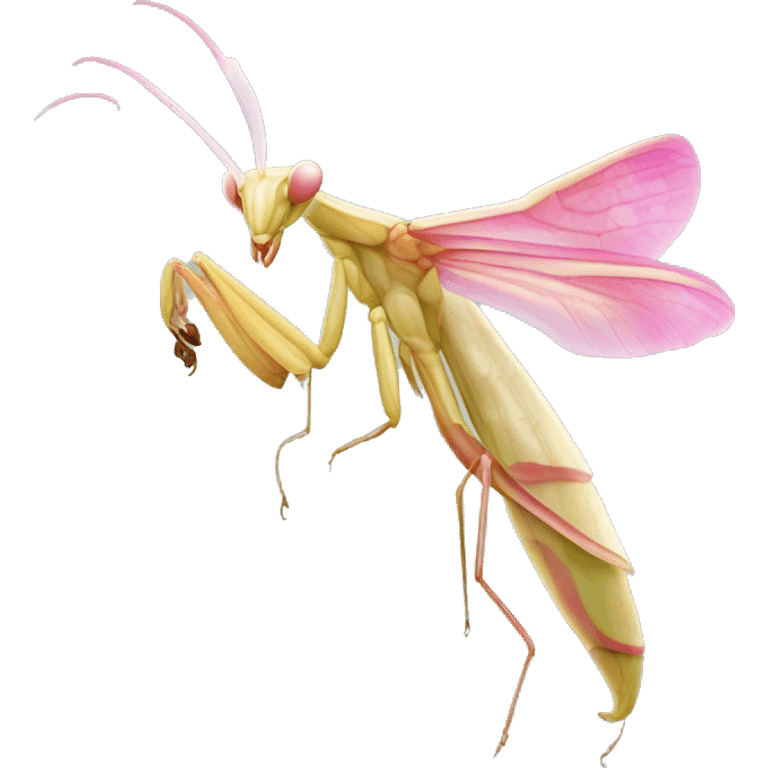 Orchid mantis emoji