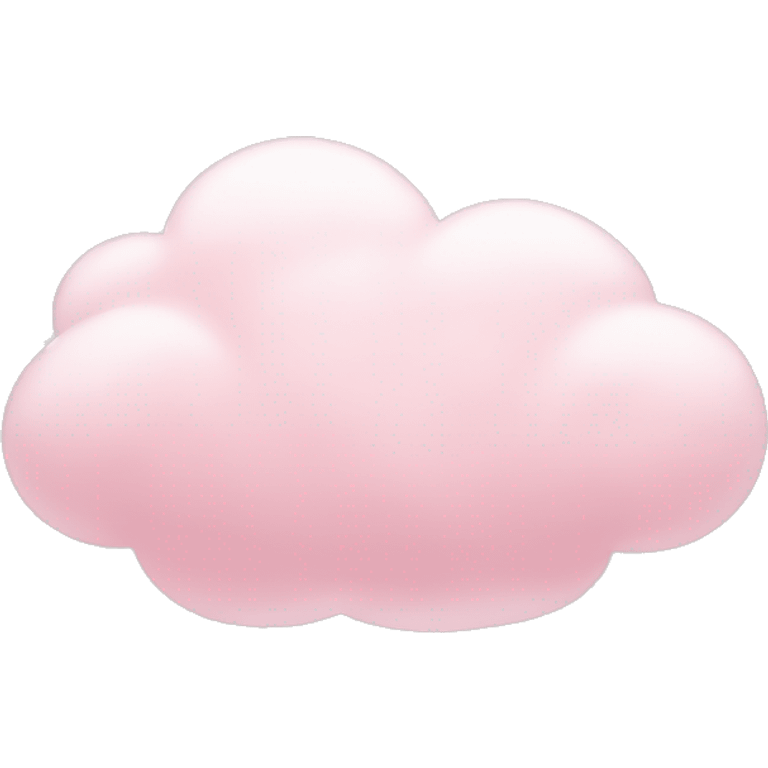 Light pink cloud emoji