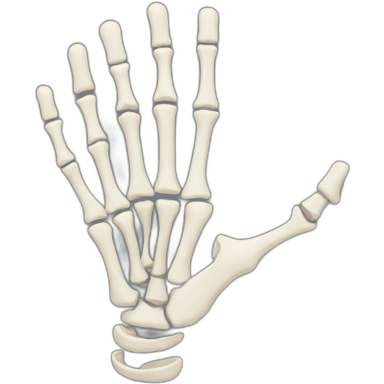 skelington hand emoji