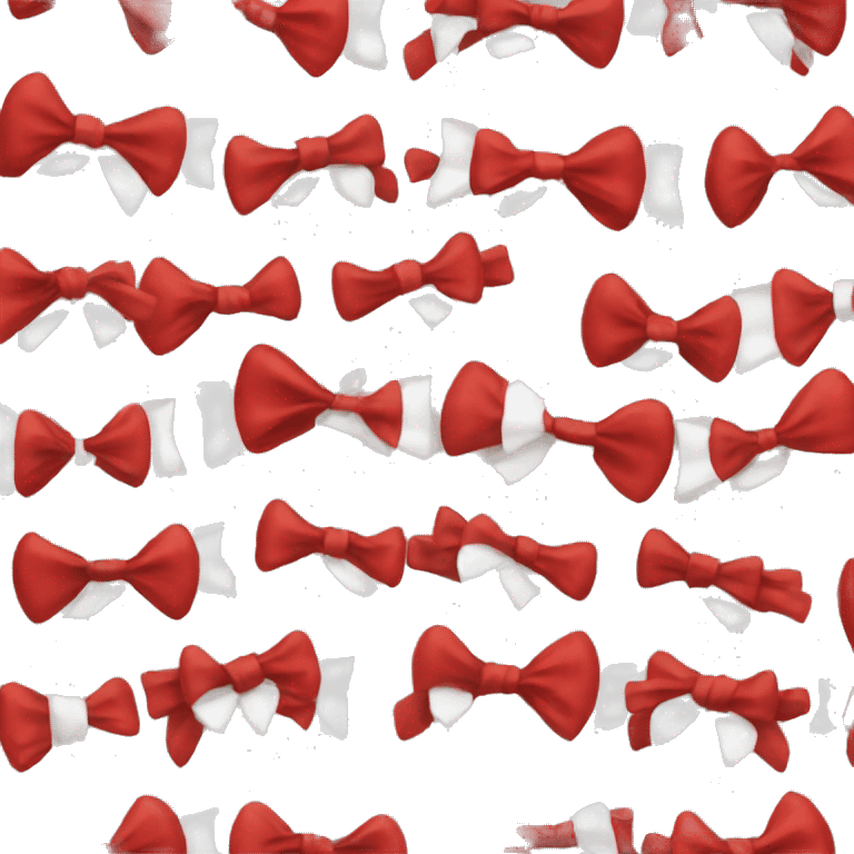 Red and white bow emoji