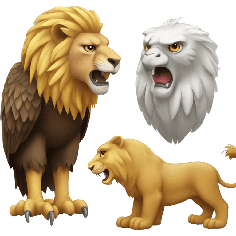 eagle and lion emoji