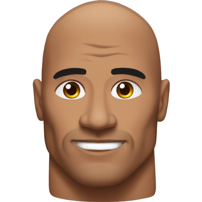 the rock muscle emoji