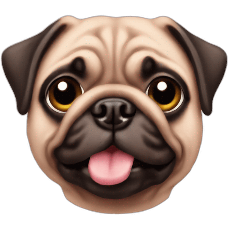 Pig pug emoji