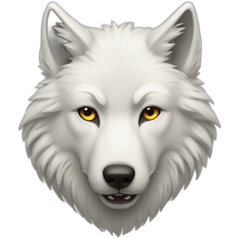 white wolf emoji