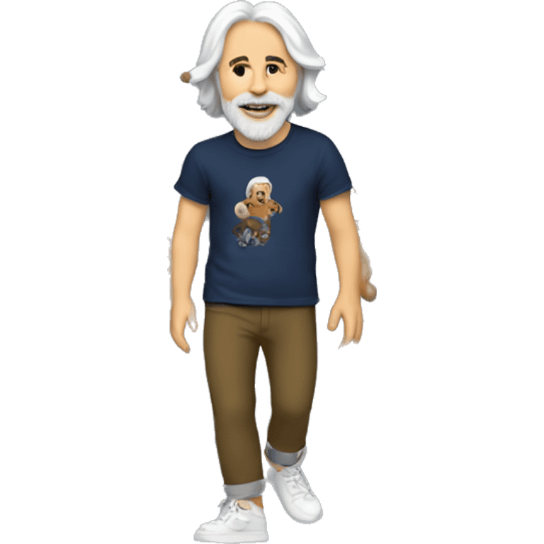 Bob weir with dancing bears tshirt  emoji