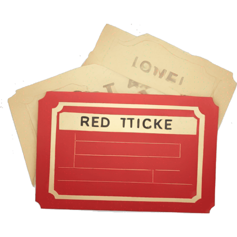 red ticket emoji