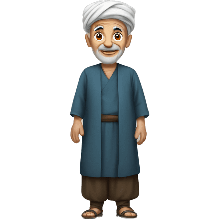 Old Turkmen man reaslistic emoji