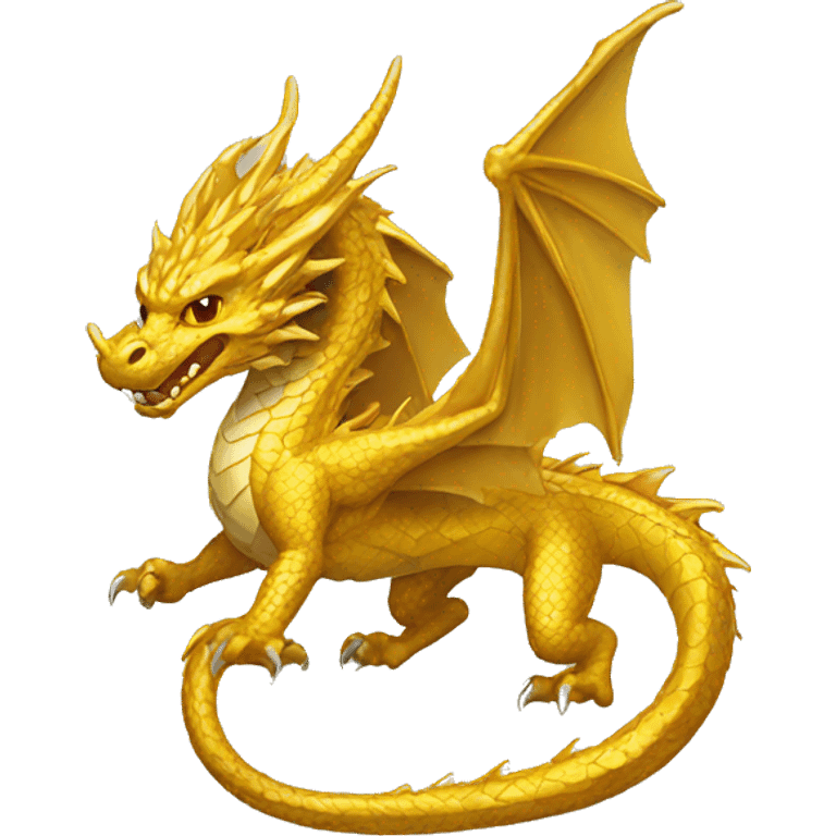 Gold dragon emoji