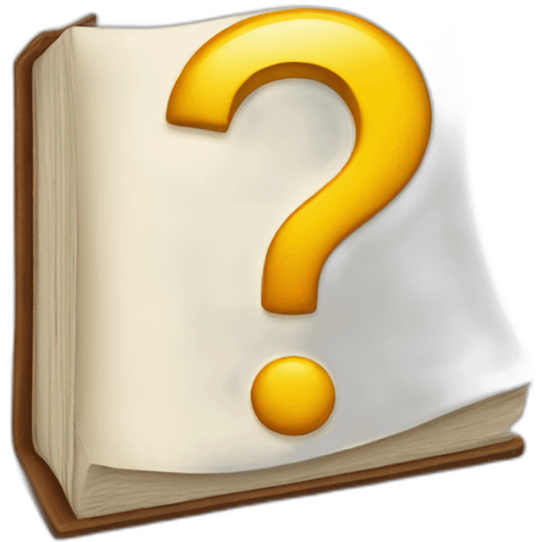 book and question mark emoji