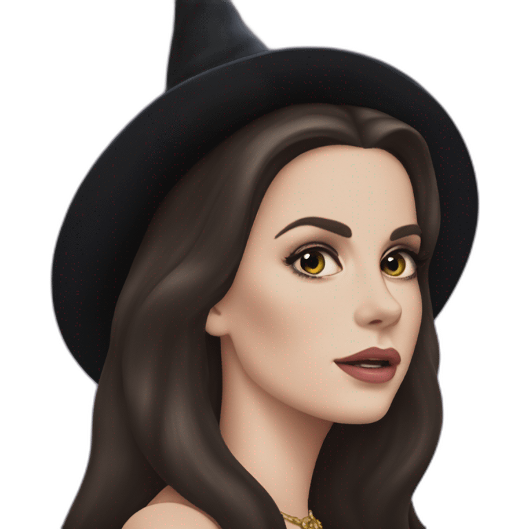 Lana del rey as a witch emoji