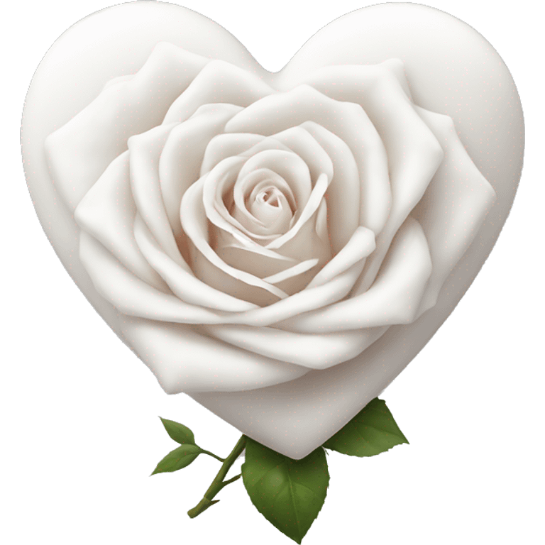 white-heart-with-rose emoji