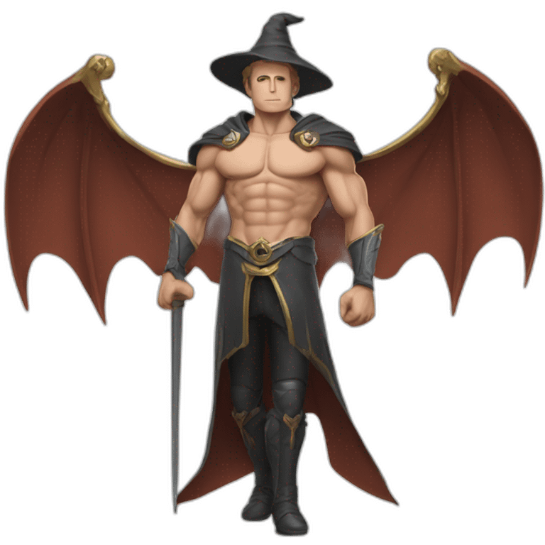 muscle macron wizard emoji