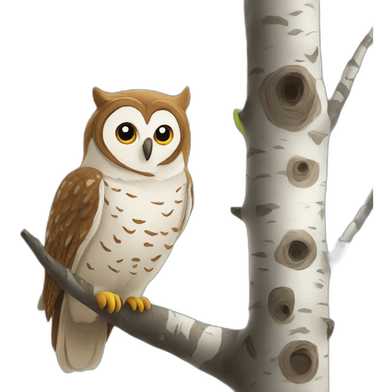 birch owl emoji