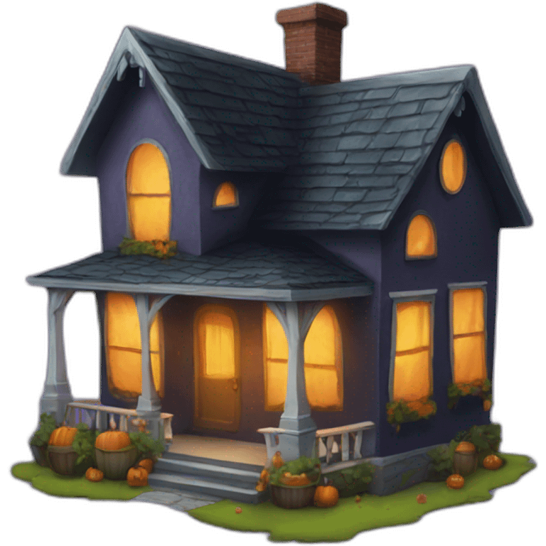 House Halloween  emoji