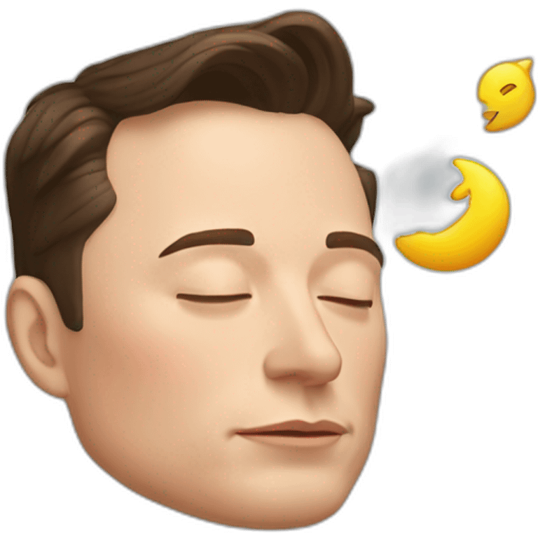 Elon Musk sleep emoji