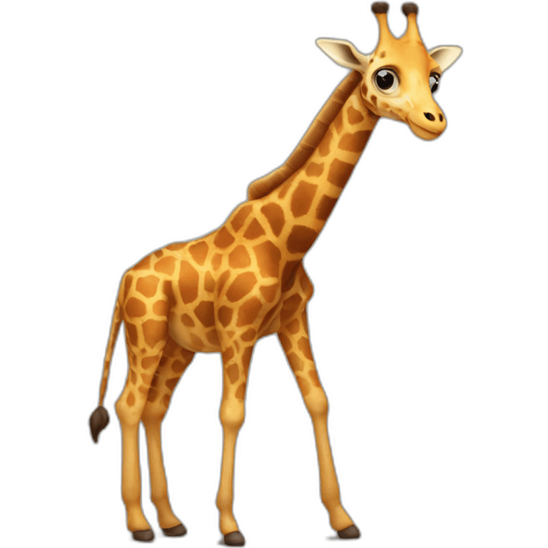 giraffe that looks like an ant emoji