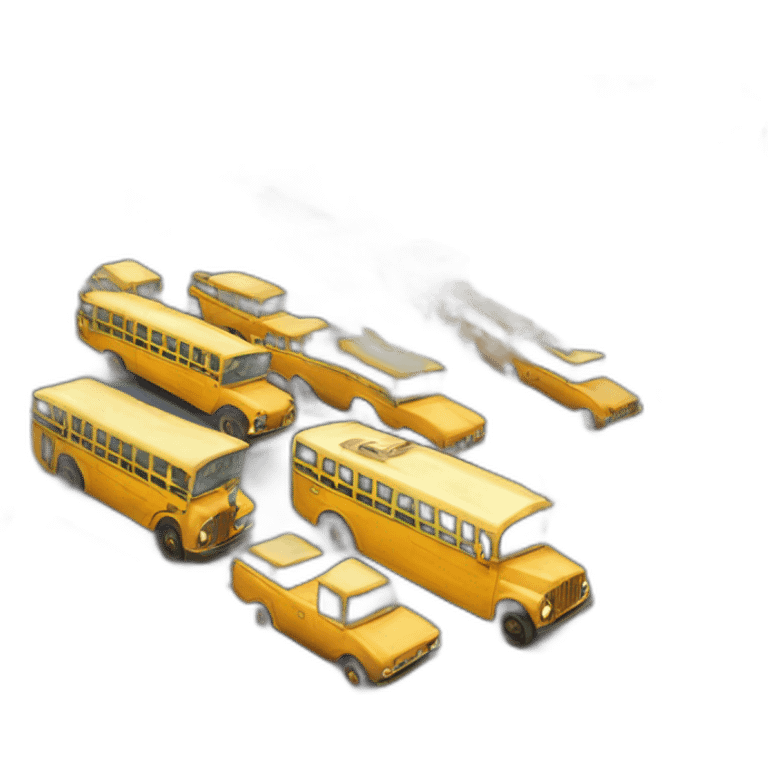 Magic School Bus in the movie cars emoji