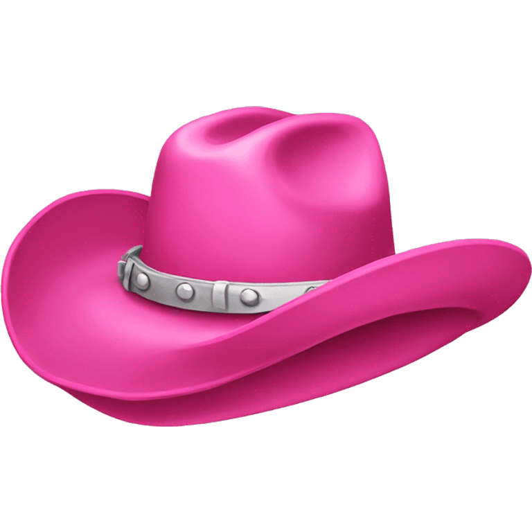 Pink cowboy hat  emoji