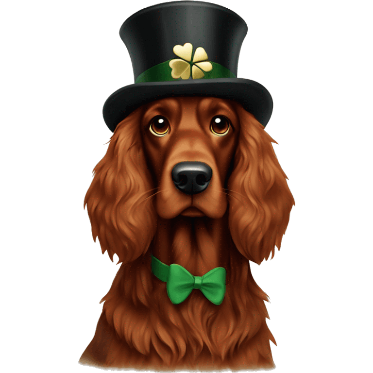 Irish setter with Guinness  emoji