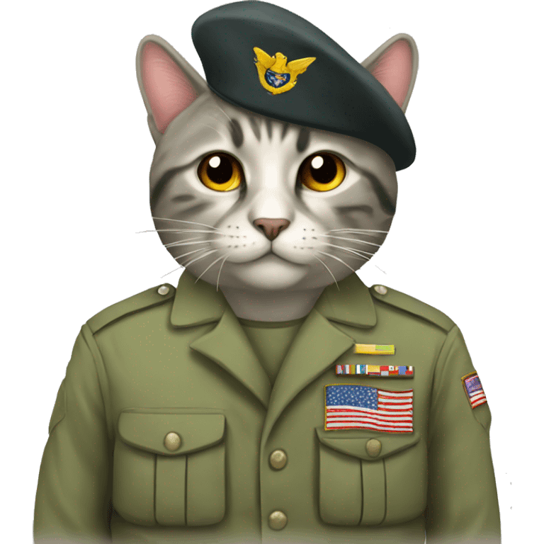 military cat emoji