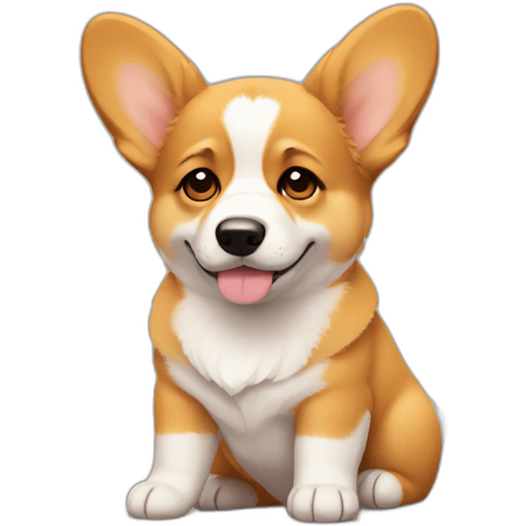 Corgi puppy sad emoji