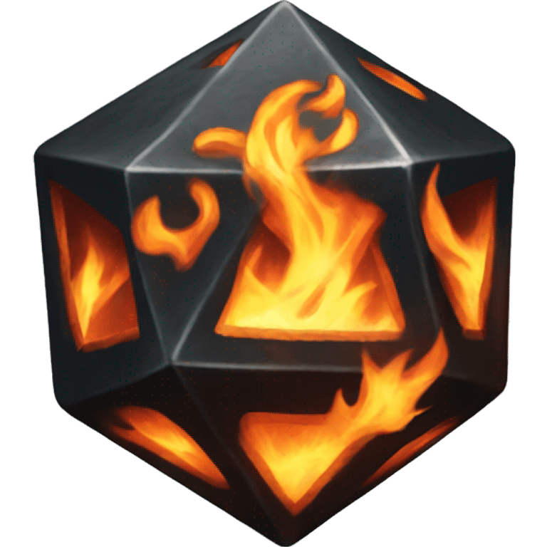 D20 aflame emoji