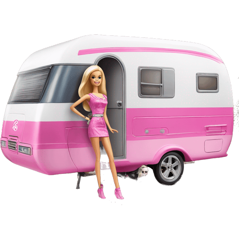 Barbie dream house Caravan-motorbike  emoji