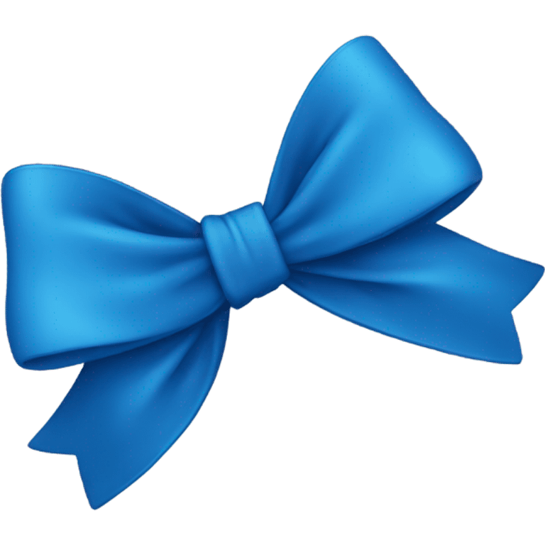 Blue bow emoji