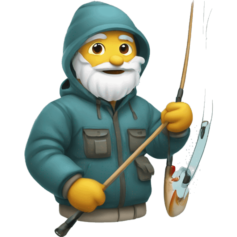 winter fishing emoji