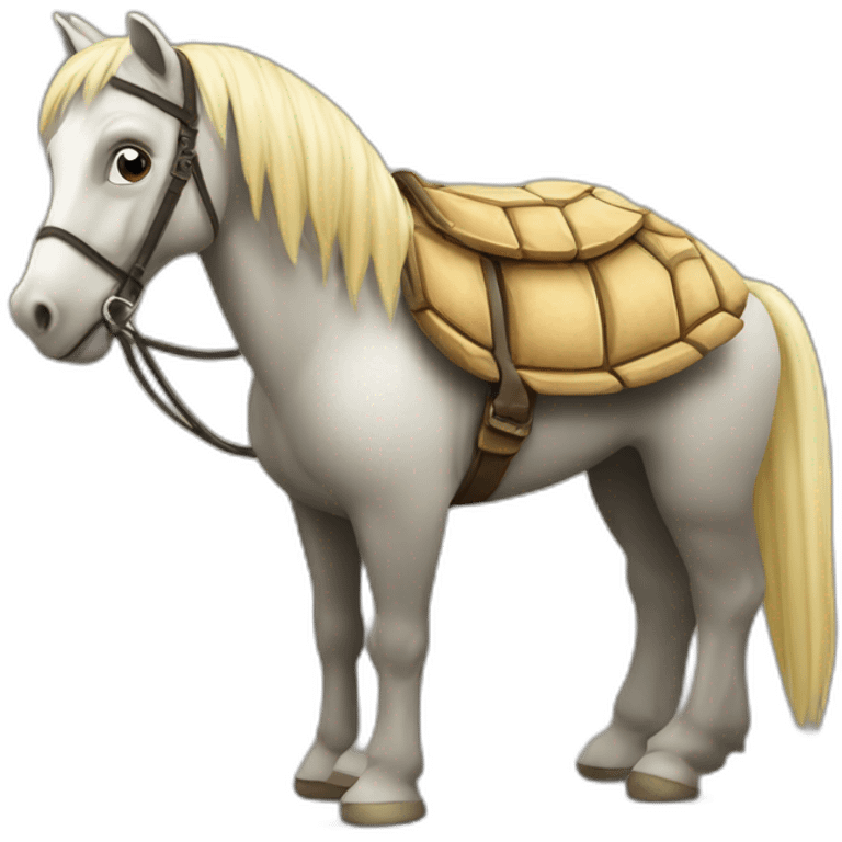 Cheval sur tortue emoji