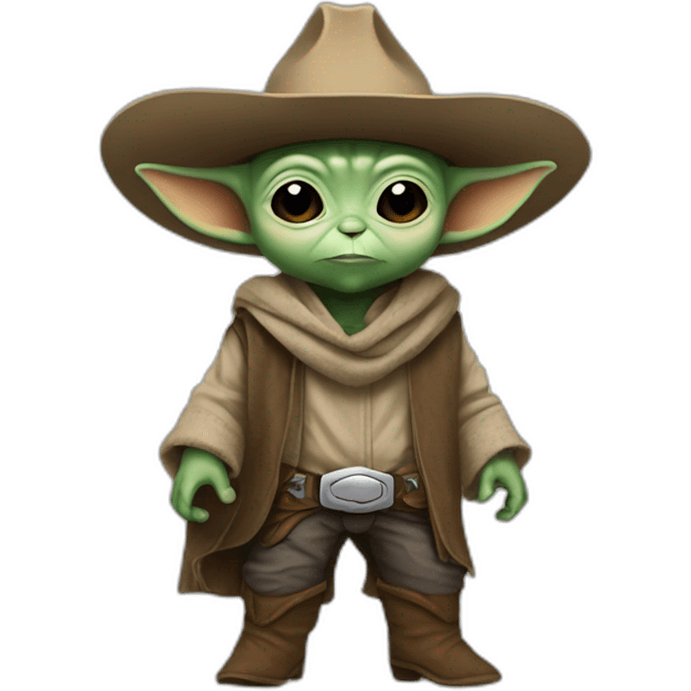 Baby yoda cowboy emoji