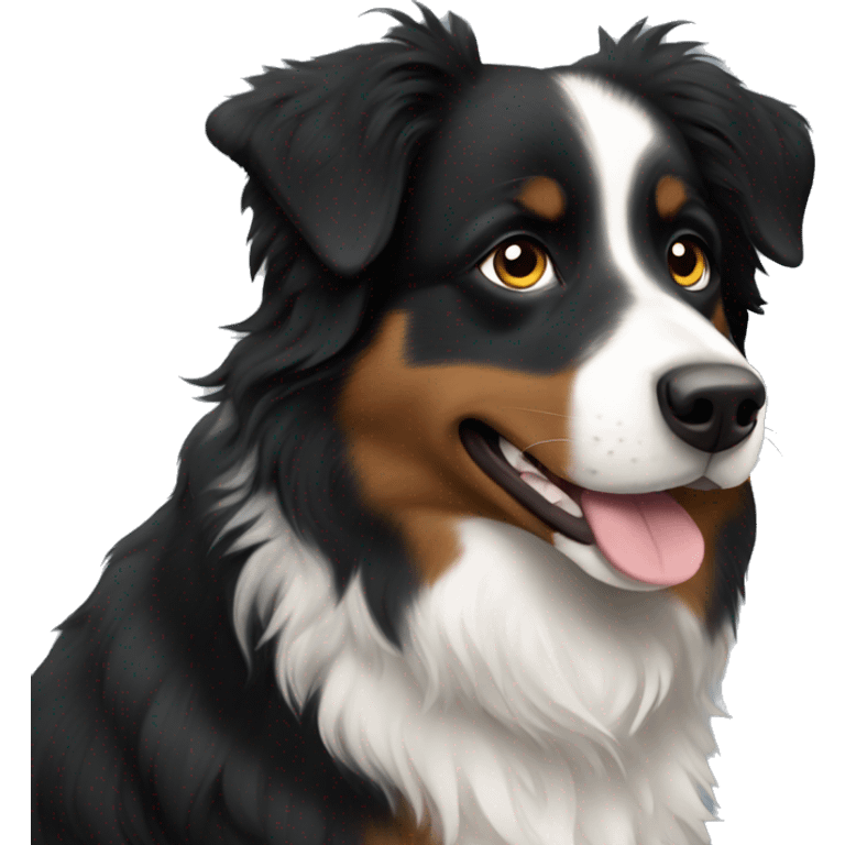 Black Australian shepherd  emoji