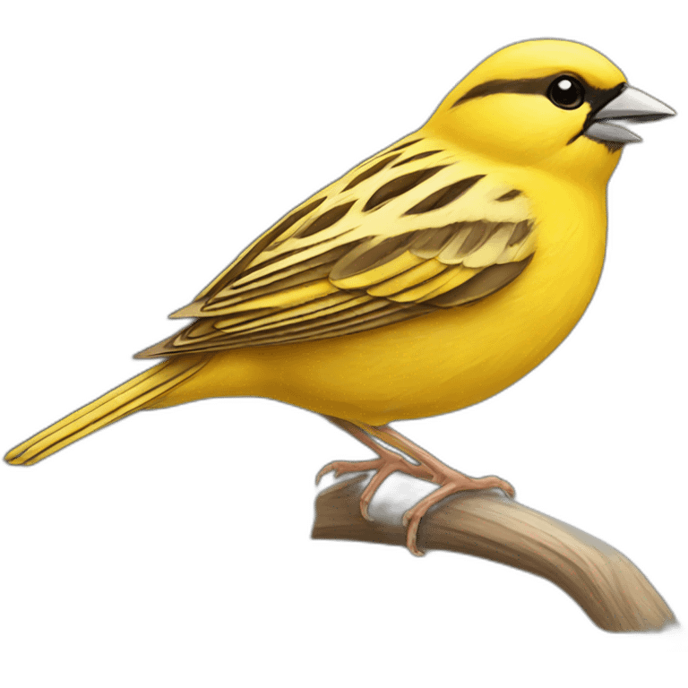 yellow sparrow bird emoji