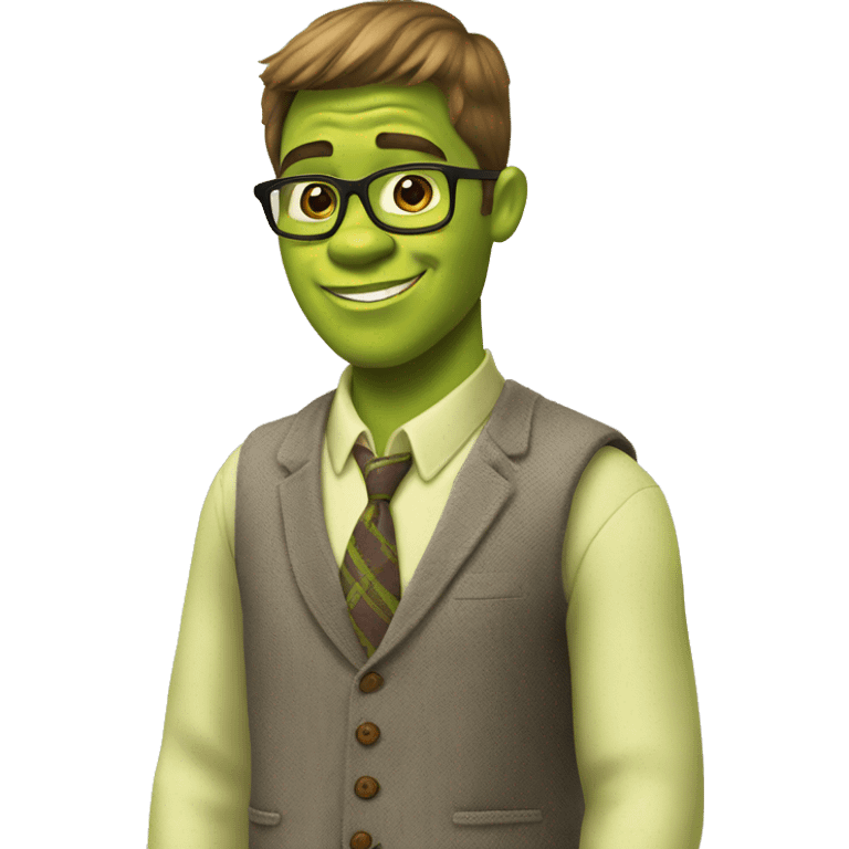 Preppy shrek emoji