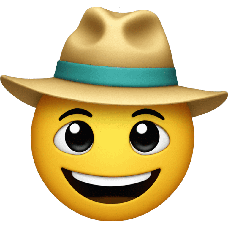 smily with hat emoji