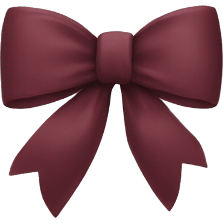 Burgundy bow emoji