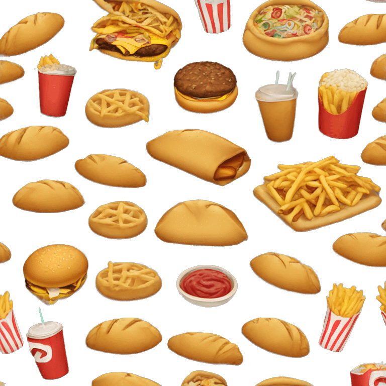 Sack of fast-food emoji