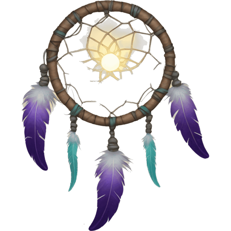 a crescent dreamcatcher emoji