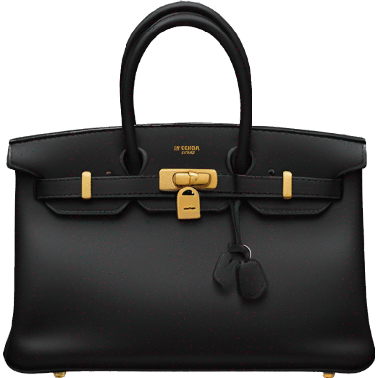 black hermes birkin bag emoji