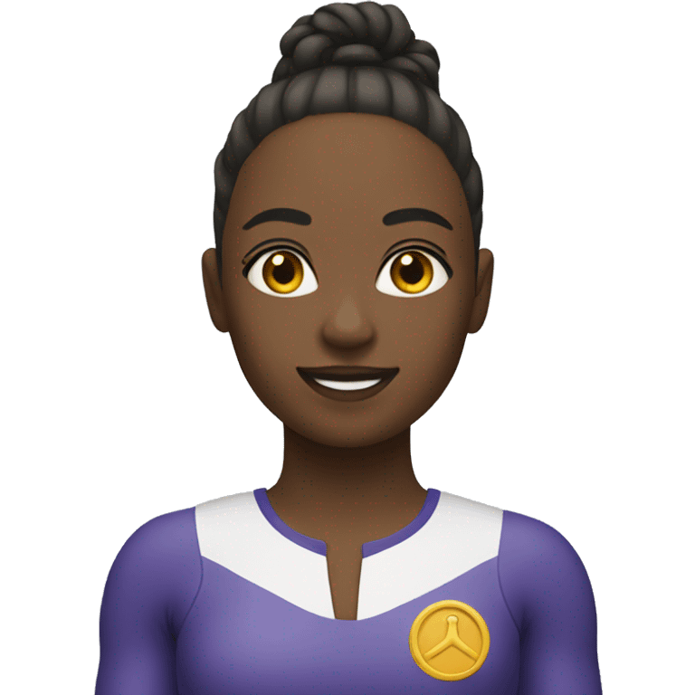 Femme fesant de la gymnastique  emoji