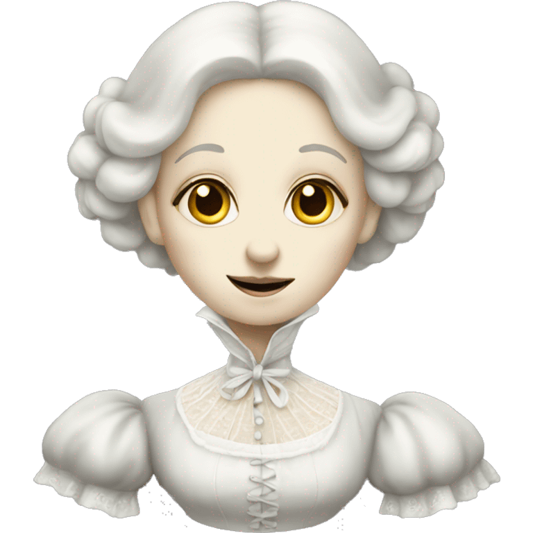 victorian lady ghost emoji