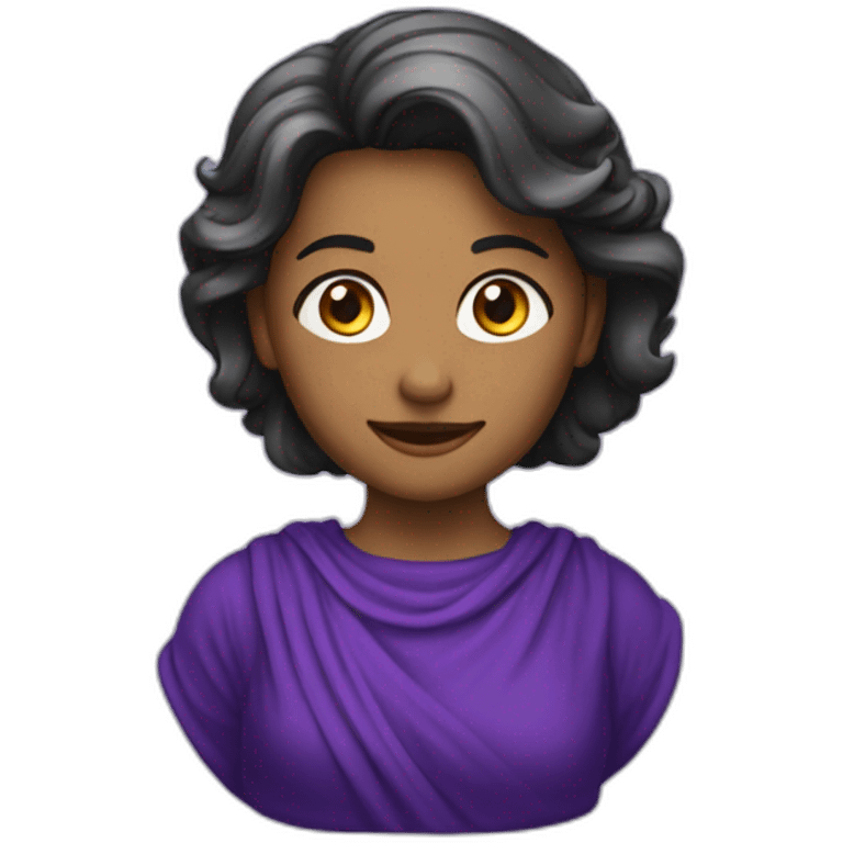 Una Diana con un dardo en morado  emoji