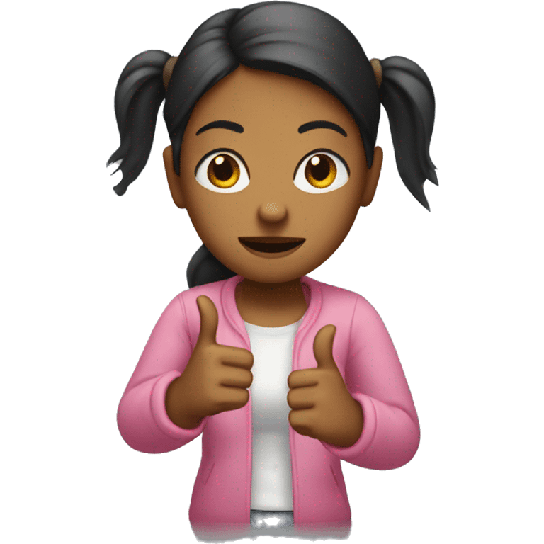 Girl with two thumbs down  emoji