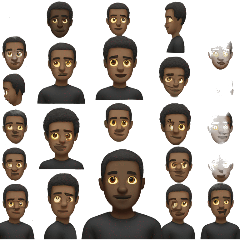 Black man emoji