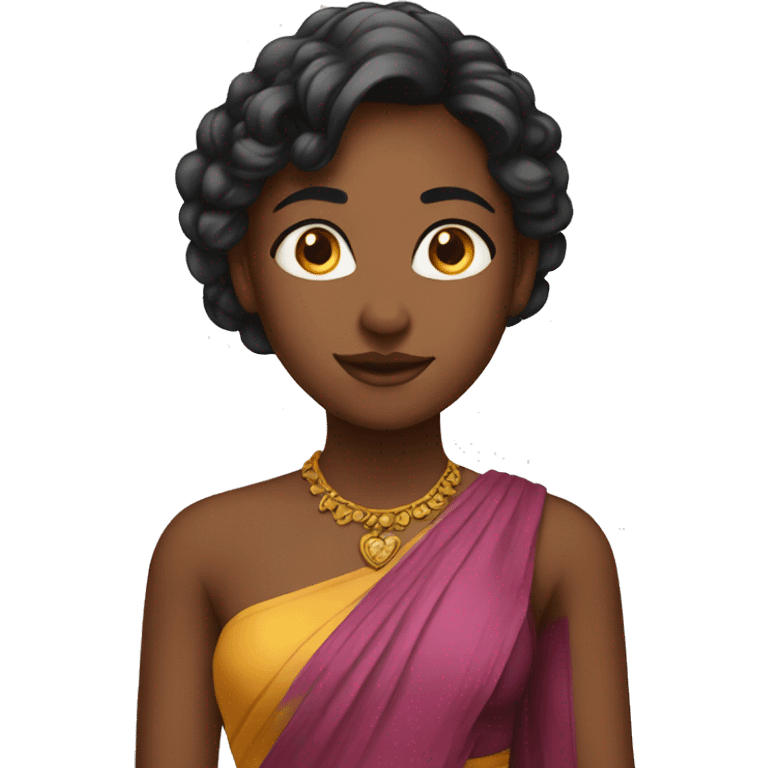 girl in halfsaree emoji