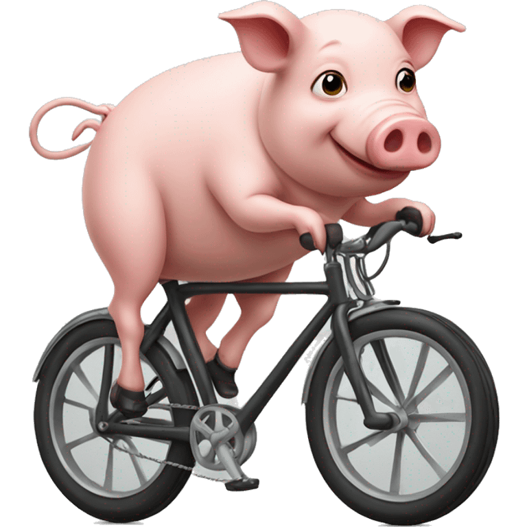 pig on a bike emoji