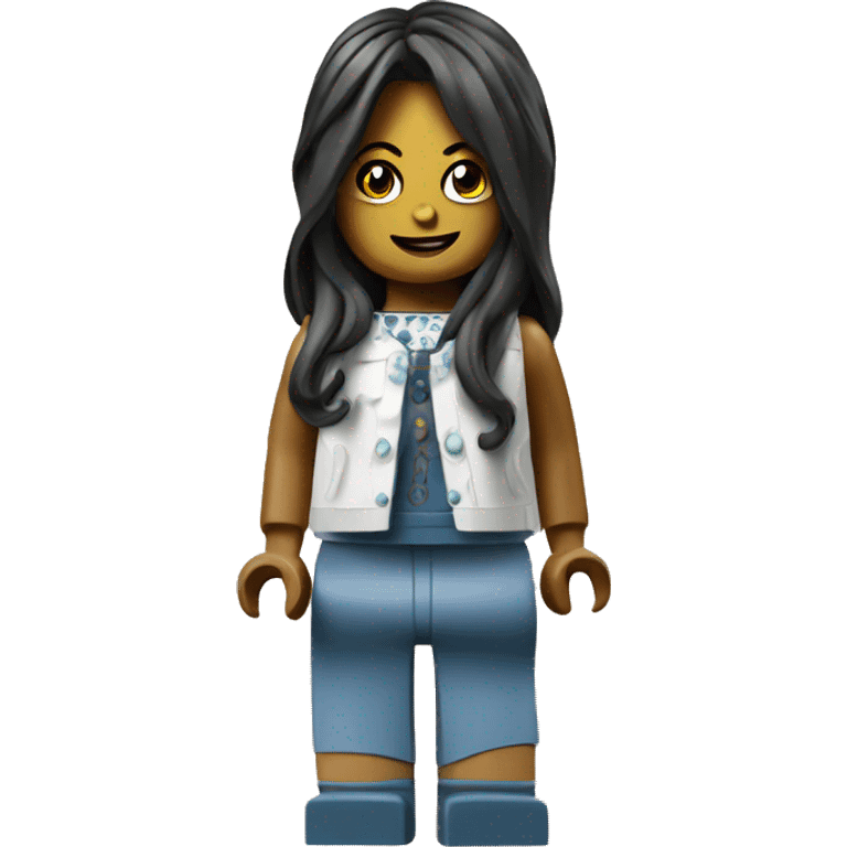 Lego figure girl emoji