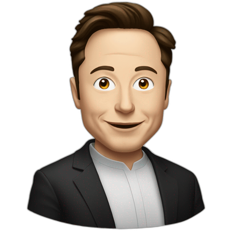 Elon musk as a Jew emoji