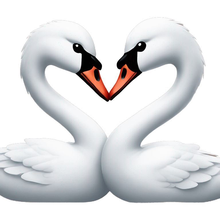 2 Swans in love emoji