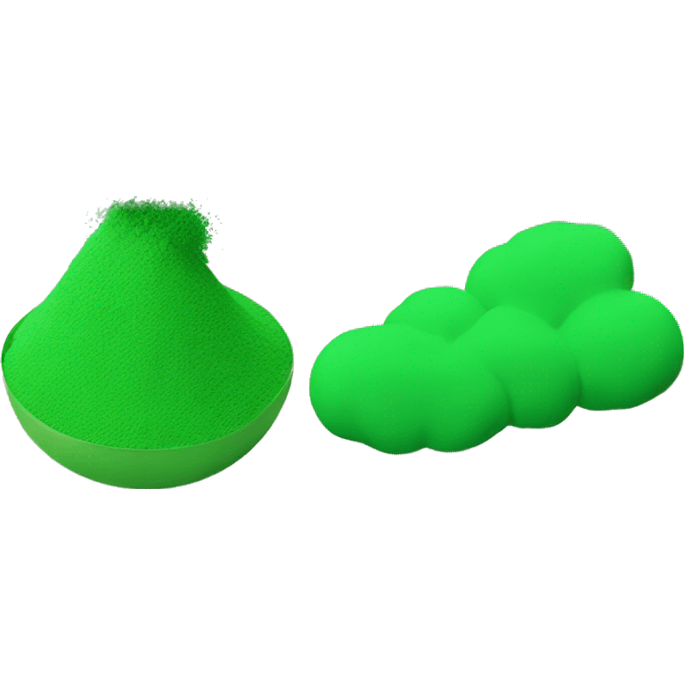 green powder emoji